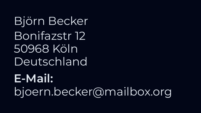 Verantwortlicher (als Grafik dargestellt)